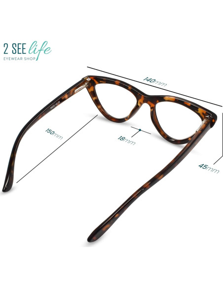 Gafas de lectura ojo de gato 1.0 Carey para mujeres Gafas de lectura ojo de gato 1.0 Carey para mujeres