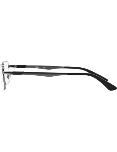 Gafas de Prescripción Ray-Ban Rx6275 Montura Rectangular Metal Gris