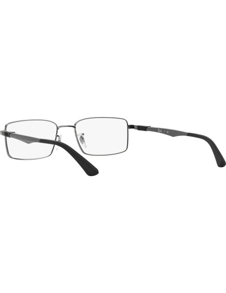 Gafas de Prescripción Ray-Ban Rx6275 Montura Rectangular Metal Gris Gafas de Prescripción Ray-Ban Rx6275 Montura Rectangular Metal Gris