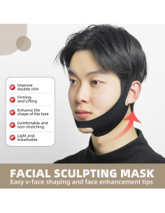 Máscara Elevadora V-Line - Reductor de Papada y Moldeador 2