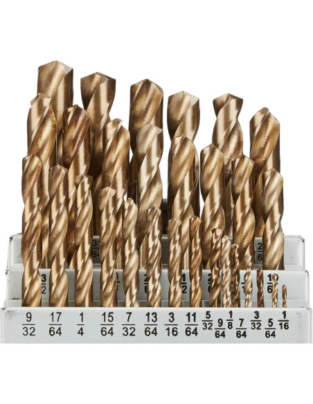 Juego de 29 Brocas de Óxido Dorado Bosch GO29 con Estuche Juego de 29 Brocas de Óxido Dorado Bosch GO29 con Estuche