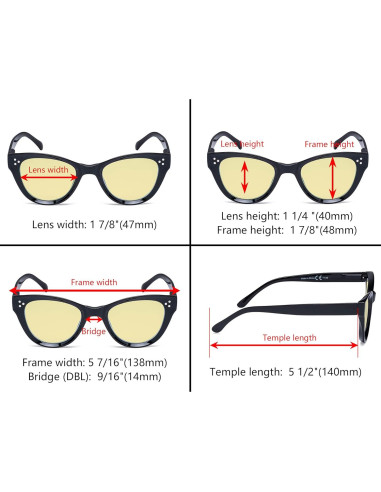 Gafas Eyekepper 4 Pares Filtro Luz Azul +2.00 Mujeres
