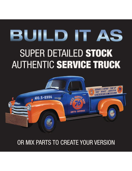 Kit Modelo 1950 Chevy Pickup Union 76 Escala 1:25 Kit Modelo 1950 Chevy Pickup Union 76 Escala 1:25