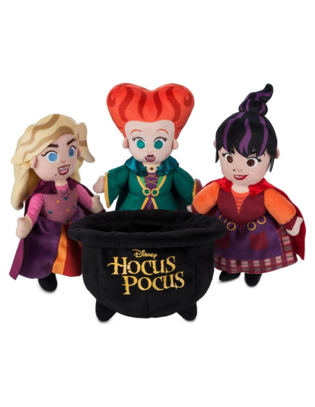 Conjunto de Muñecas de Peluche Disney Hocus Pocus - Hermanas Sanderson Conjunto de Muñecas de Peluche Disney Hocus Pocus - Hermanas Sanderson