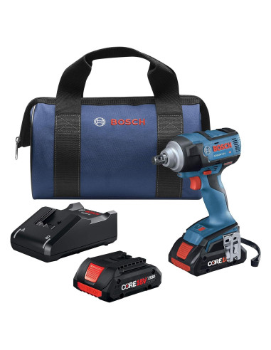 Llave de Impacto Bosch GDS18V-221B25 18V 299.5 Nm con 2 Baterías