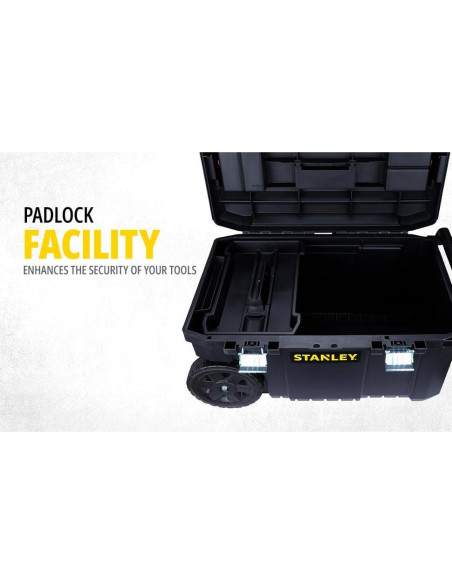 Cofre Rodante STANLEY STST1-80150 50L Negro con Ruedas Cofre Rodante STANLEY STST1-80150 50L Negro con Ruedas