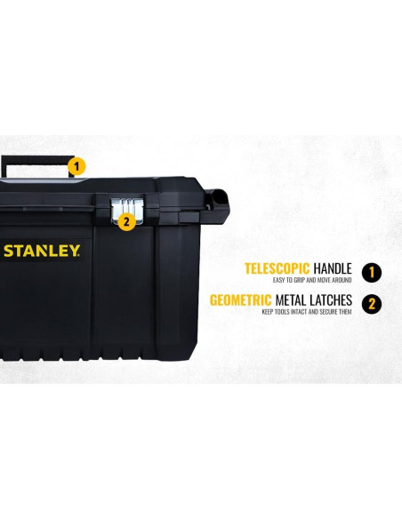 Cofre Rodante STANLEY STST1-80150 50L Negro con Ruedas Cofre Rodante STANLEY STST1-80150 50L Negro con Ruedas