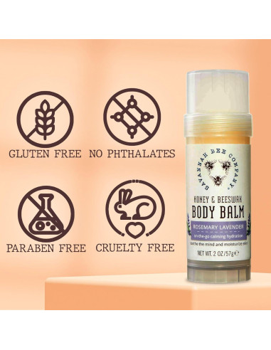 Bálsamo Corporal Hidratante Savannah Bee 56.7g Romero y Lavanda