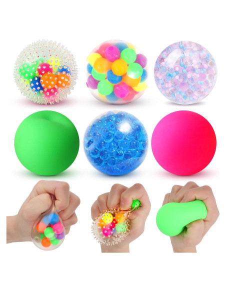 Set de 6 Pelotas Antiestrés Lemostaar para Adultos y Niños Set de 6 Pelotas Antiestrés Lemostaar para Adultos y Niños