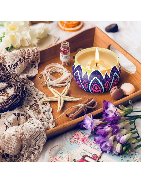 Juego de 2 Velas Aromáticas MIMURHYL Lavanda y Salvia Juego de 2 Velas Aromáticas MIMURHYL Lavanda y Salvia