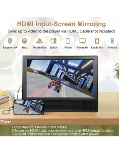 Televisor Portátil Docooler 14" Digital ATSC con Batería 8800mAh 2