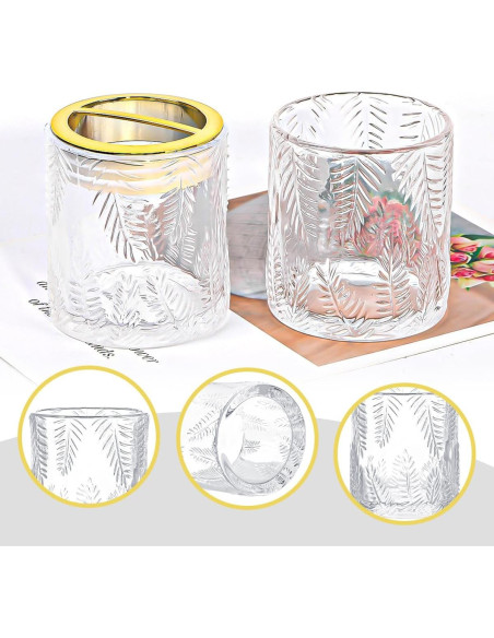 Soporte para Cepillos de Dientes Fvstar Vidrio 2 Piezas Soporte para Cepillos de Dientes Fvstar Vidrio 2 Piezas