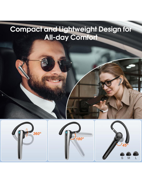 Auricular Bluetooth Atheewon N19 Inalámbrico con Micrófono IPX7 Auricular Bluetooth Atheewon N19 Inalámbrico con Micrófono IPX7