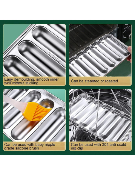 Molde para Salchichas Caseras Mumisuto 6 Cavidades Acero Inoxidable Molde para Salchichas Caseras Mumisuto 6 Cavidades Acero Inoxidable