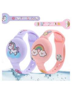 Pulseras Impermeables R-fun para Air Tag 2 Pack Caricatura