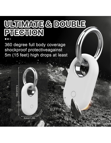 4 Pack Soporte y Llavero SmartTag2 QYQa Silicona