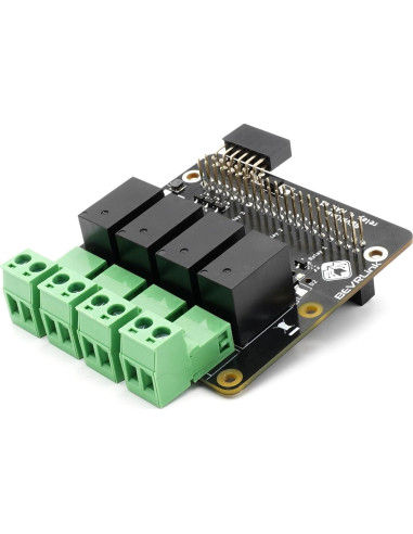 HAT de Relé 4 Canales BEVRLink para Raspberry Pi 3/4/5