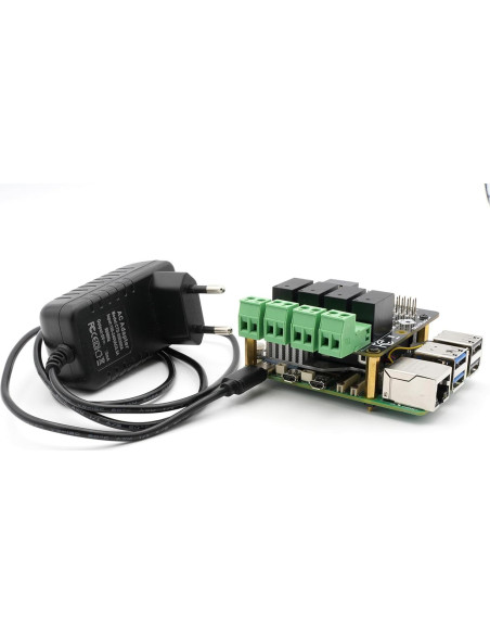 HAT de Relé 4 Canales BEVRLink para Raspberry Pi 3/4/5 HAT de Relé 4 Canales BEVRLink para Raspberry Pi 3/4/5
