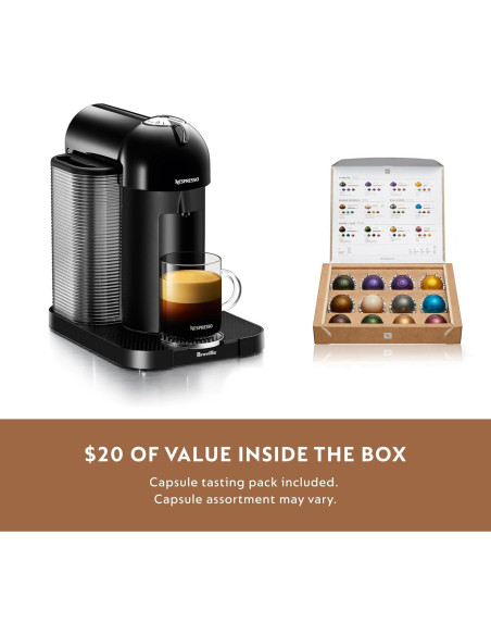 Cafetera Nespresso Vertuo Breville Automática Negra 4 Tamaños Cafetera Nespresso Vertuo Breville Automática Negra 4 Tamaños