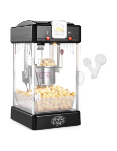 Máquina de Palomitas VEVOR 2.5 Oz 300W 4 QT Estilo Cine Negro