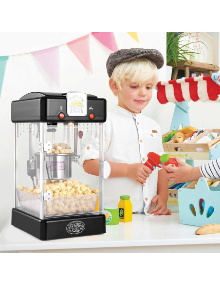 Máquina de Palomitas VEVOR 2.5 Oz 300W 4 QT Estilo Cine Negro Máquina de Palomitas VEVOR 2.5 Oz 300W 4 QT Estilo Cine Negro