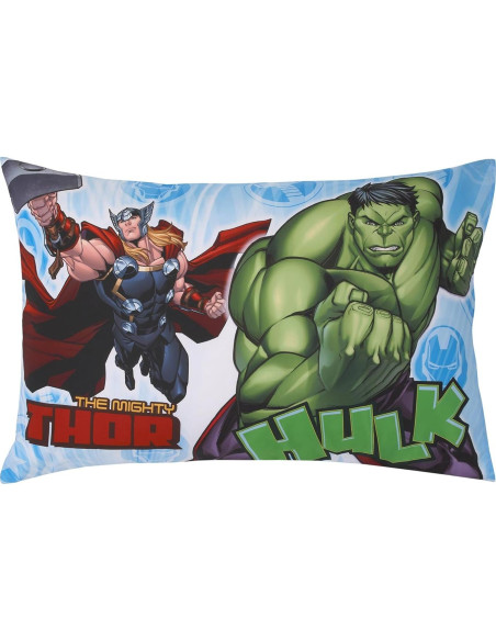 Juego de Sábanas para Niños Los Vengadores NoJo 2 Piezas Juego de Sábanas para Niños Los Vengadores NoJo 2 Piezas