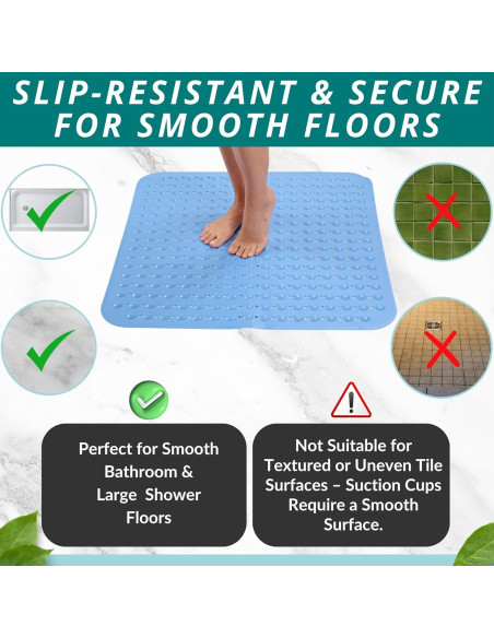 Alfombrilla de Ducha Antideslizante ENKOSI 78.74x78.74cm Azul Aqua Alfombrilla de Ducha Antideslizante ENKOSI 78.74x78.74cm Azul Aqua