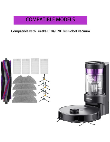 Kit de Repuestos para Aspiradora Robot Eureka E10s/E20 Plus Kit de Repuestos para Aspiradora Robot Eureka E10s/E20 Plus