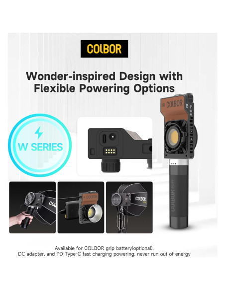 Luz de Video COLBOR W100 100W Bi-Color 2700K-6500K LED Luz de Video COLBOR W100 100W Bi-Color 2700K-6500K LED