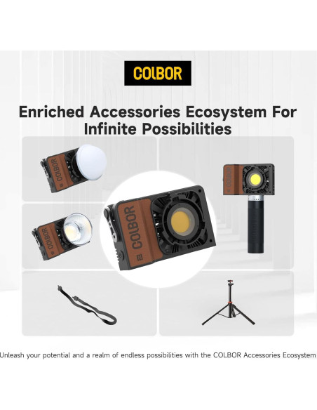 Luz de Video COLBOR W100 100W Bi-Color 2700K-6500K LED Luz de Video COLBOR W100 100W Bi-Color 2700K-6500K LED