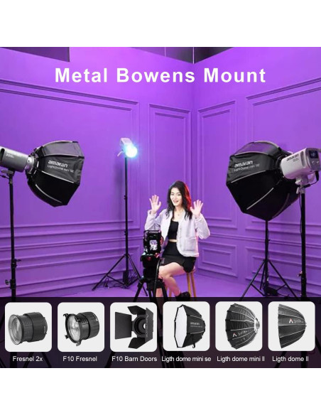 Aputure Amaran 300c Luz LED RGBWW 300W Montura Bowens Aputure Amaran 300c Luz LED RGBWW 300W Montura Bowens