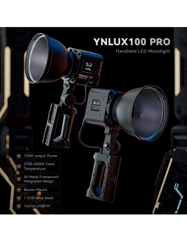 Yongnuo YNLUX100 Pro Luz Continua 120W LED Bi-Color 2700-6500K