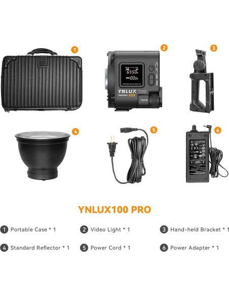 Yongnuo YNLUX100 Pro Luz Continua 120W LED Bi-Color 2700-6500K Yongnuo YNLUX100 Pro Luz Continua 120W LED Bi-Color 2700-6500K
