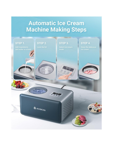 Máquina de Helados Automática AAOBOSI 2.2L con Compresor Máquina de Helados Automática AAOBOSI 2.2L con Compresor