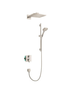 Sistema de Ducha Hansgrohe Raindance E 2 GPM Niquel Cepillado