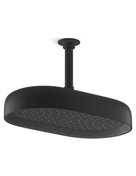 Cabezal de Ducha Kohler Declaración 14" Ovalado Negro Mate Cabezal de Ducha Kohler Declaración 14" Ovalado Negro Mate