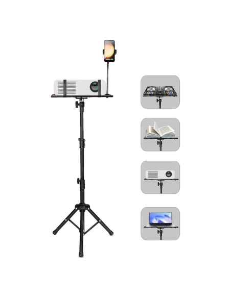 Soporte de trípode ajustable para proyector Genérico 60-115 cm Soporte de trípode ajustable para proyector Genérico 60-115 cm