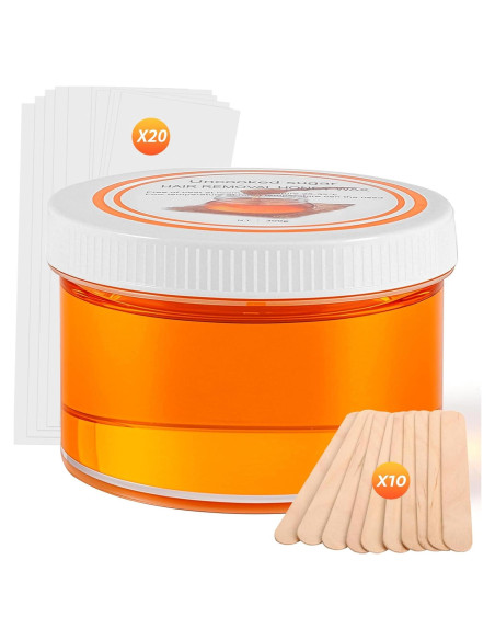 Kit de Cera de Azúcar Orgánica 300g CUTEBEY - Depilación Cuerpo Kit de Cera de Azúcar Orgánica 300g CUTEBEY - Depilación Cuerpo