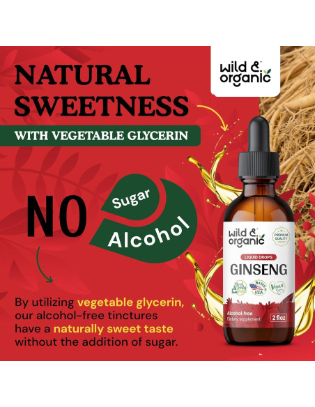 Extracto de Ginseng Rojo Coreano Silvestre 59 ml - Vegano Extracto de Ginseng Rojo Coreano Silvestre 59 ml - Vegano