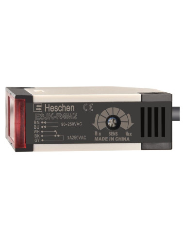 Sensor Fotoeléctrico Heschen E3JK-R4M2 AC90-250V 4m Reflexión