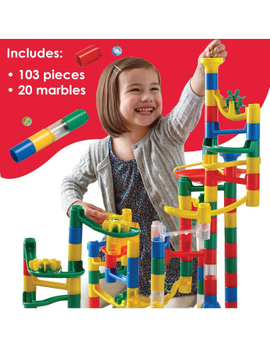 MindWare Marble Run Set 123 Piezas Construcción STEM Niños