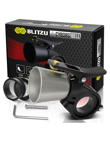 Campana de Bicicleta BLITZU Titanio 110 dB Montaje Manillar
