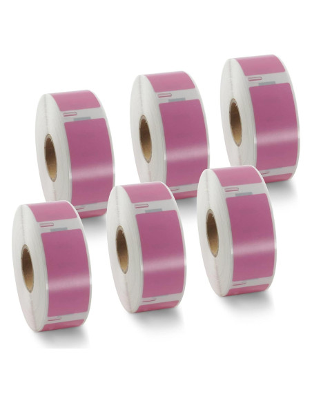 BETCKEY Etiquetas Térmicas Rosa 25mm x 54mm para Dymo 30336 BETCKEY Etiquetas Térmicas Rosa 25mm x 54mm para Dymo 30336