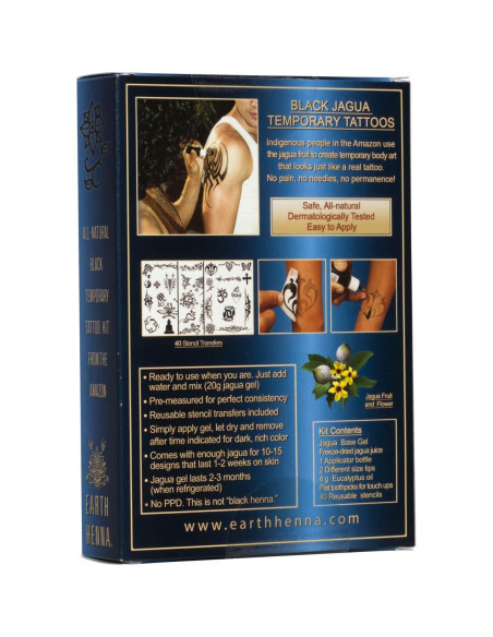 Kit de Tatuajes Temporales Jagua Orgánico Everready 20cm Kit de Tatuajes Temporales Jagua Orgánico Everready 20cm