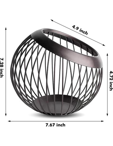 Soporte para cápsulas de café Visceralyx negro 30 cápsulas