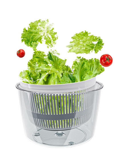 Centrifugadora de Ensalada Cambom 3Qt Blanca, Lava y Seca Verduras Centrifugadora de Ensalada Cambom 3Qt Blanca, Lava y Seca Verduras