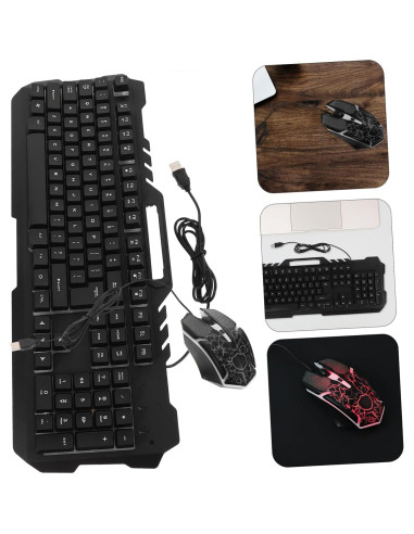 Teclado Mecánico Retroiluminado DOITOOL con Ratón USB RGB