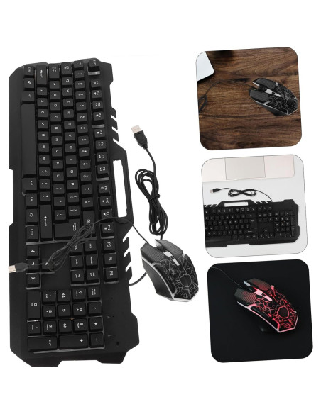 Teclado Mecánico Retroiluminado DOITOOL con Ratón USB RGB Teclado Mecánico Retroiluminado DOITOOL con Ratón USB RGB