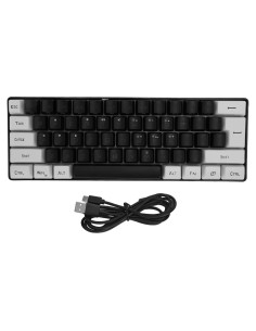 Teclado Gaming Mecánico RGB Mini Yanmis 61 Teclas Ergonómico
