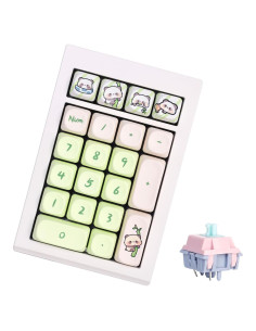 Teclado Numérico Bluetooth Sumgsn 21 Teclas Aluminio Verde